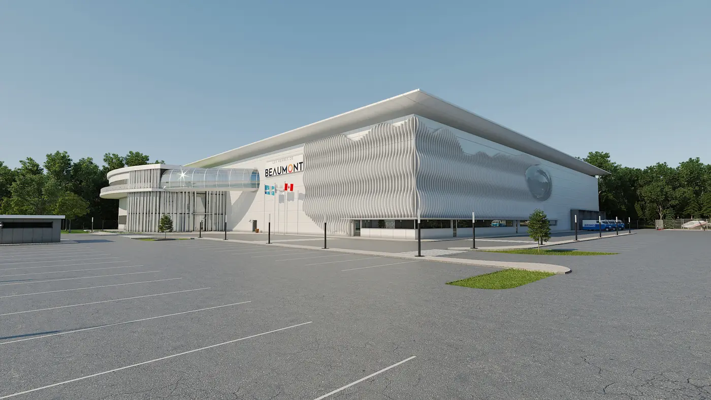 Façade principale et stationnement