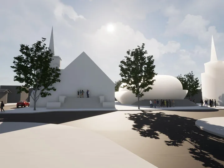 Campus de basket-ball, Saint-Jean-sur-Richelieu, 2022 — perspective depuis la rue