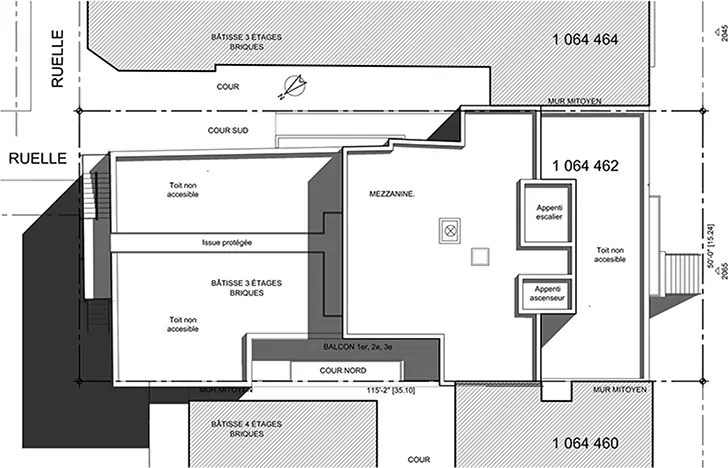 Plan d’implantation sur les lots