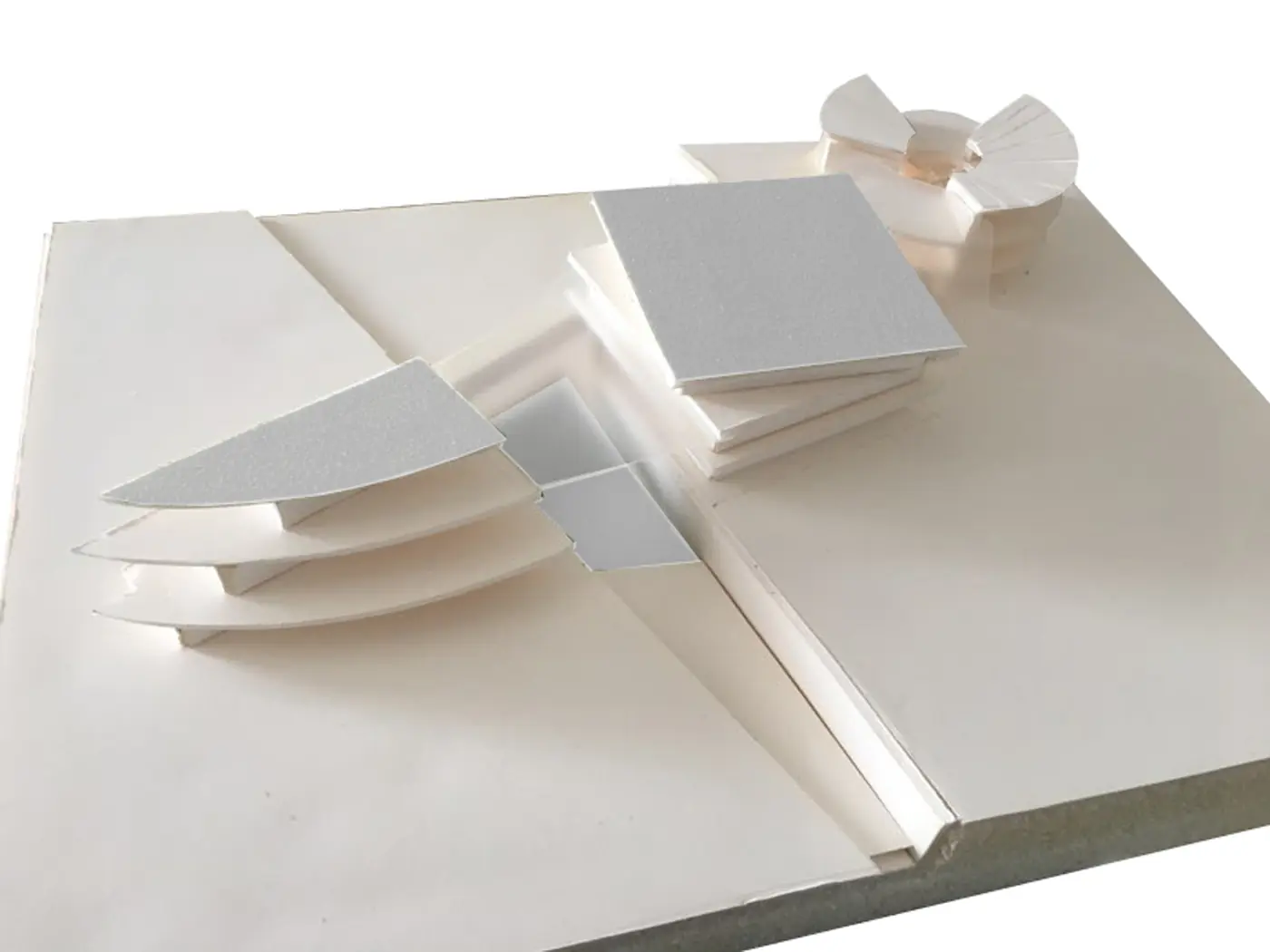 Maquette blanche du projet, vue 3