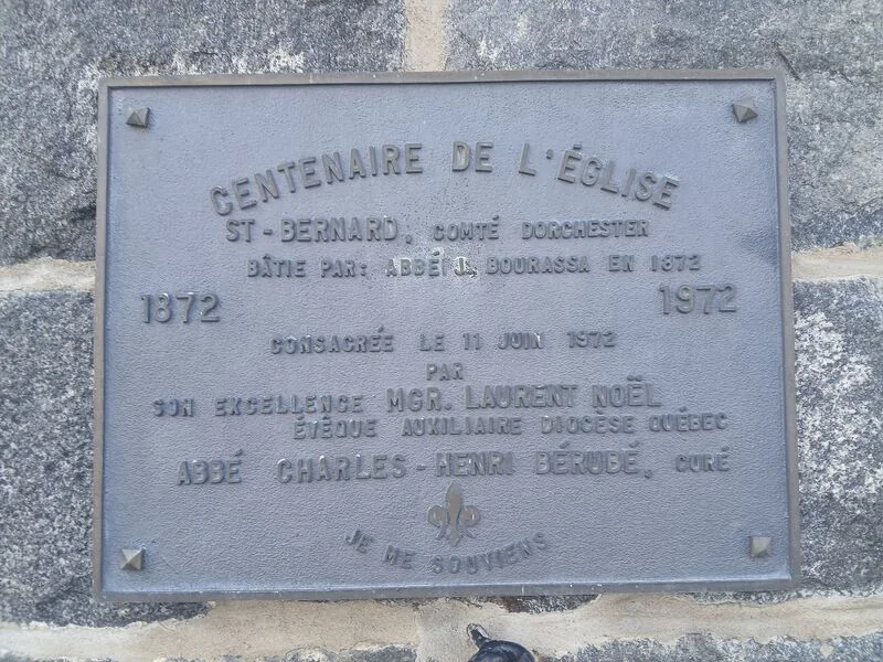 Plaque du centenaire de l’église