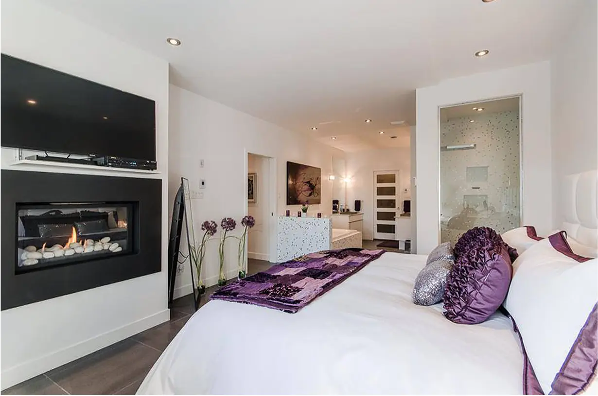 Chambre avec foyer